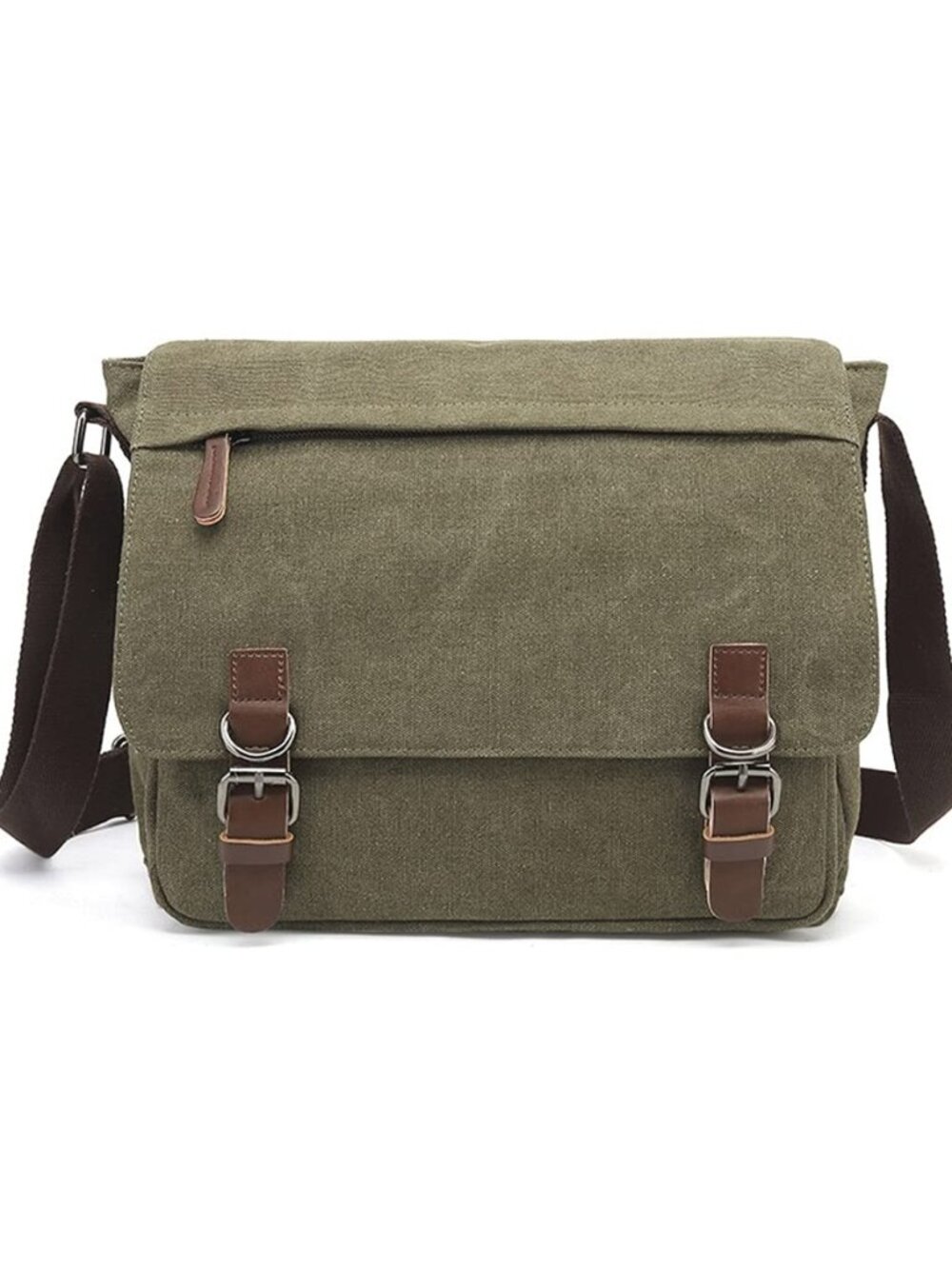 Canvas Vintage Messenger Bag Shoulder bag Leather Large Travel Crossbody bags
